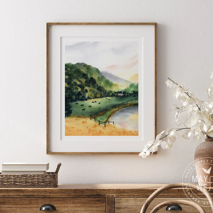 Evening on the Farm Art Print