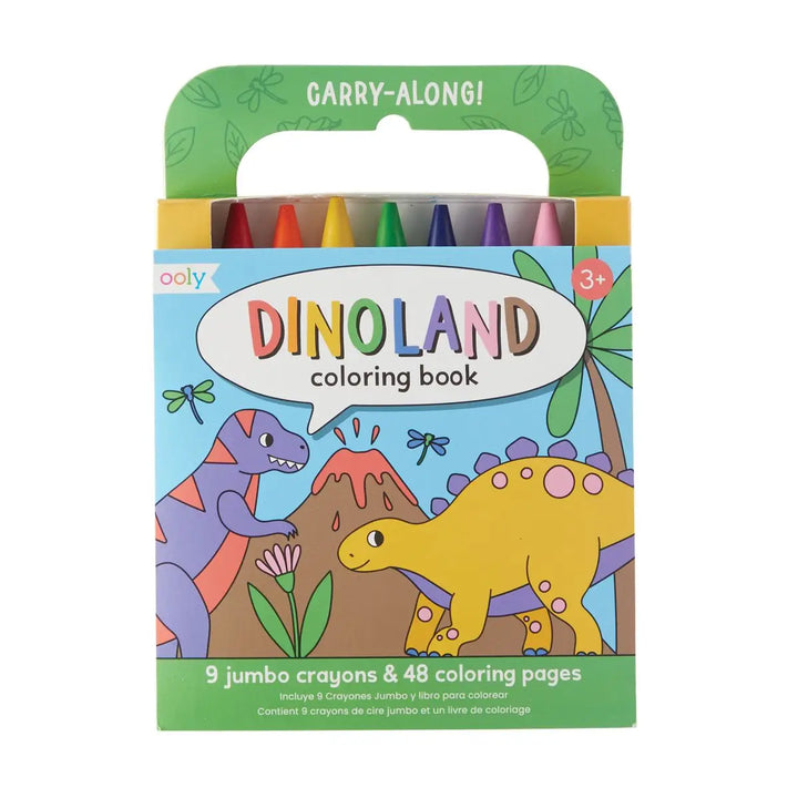 Carry Along Crayon and Coloring Book Kit - Dinoland