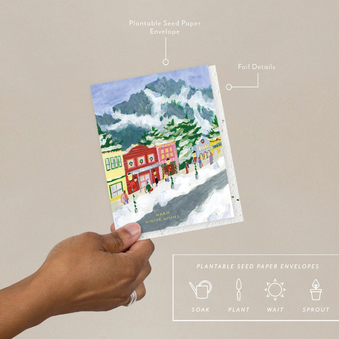 Winter Village Holiday Card