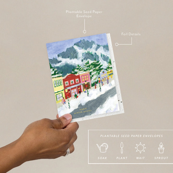 Winter Village Holiday Card