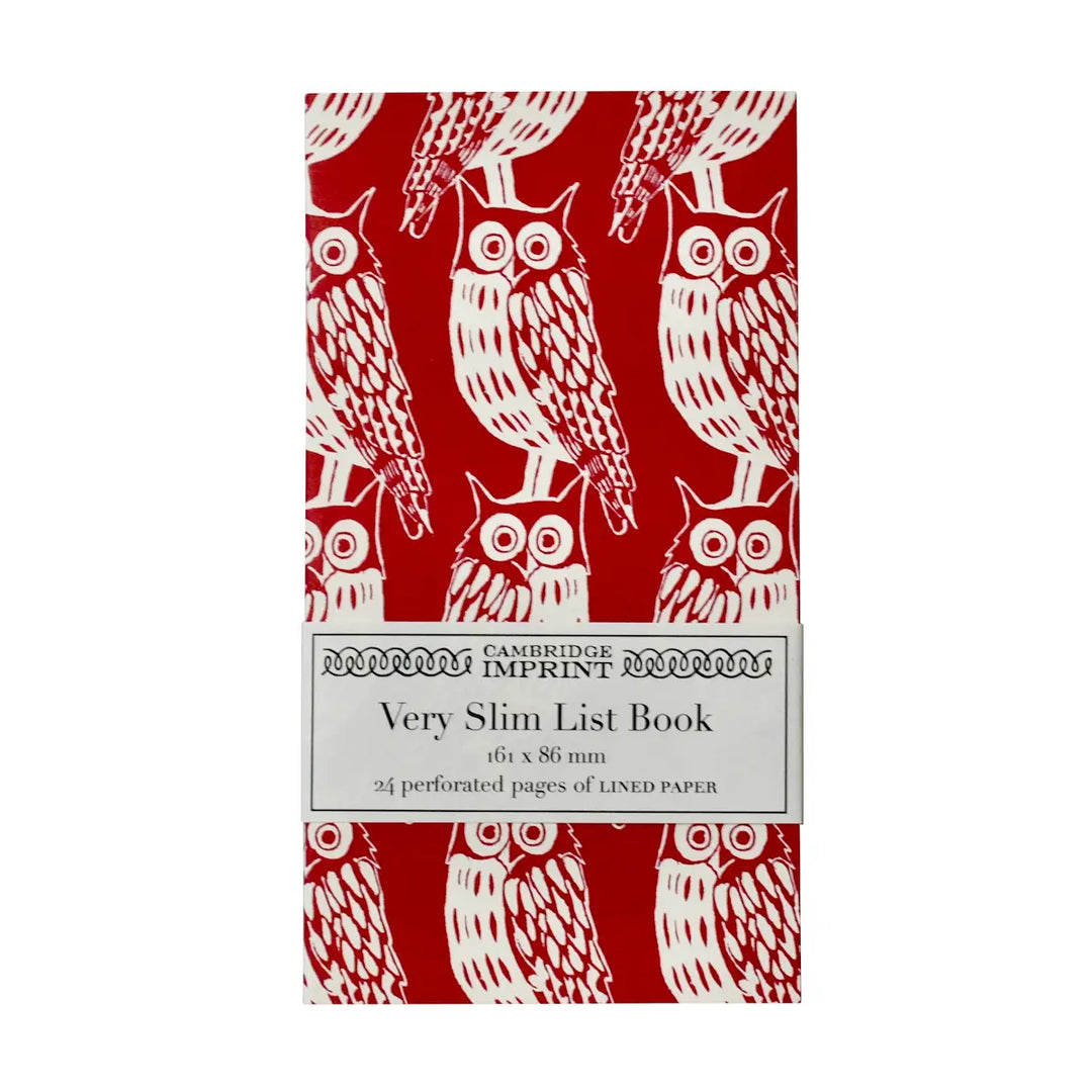 Very Slim List Notebooks
