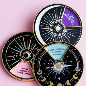 Bold Affirmations Interactive Spinner Enamel Pin
