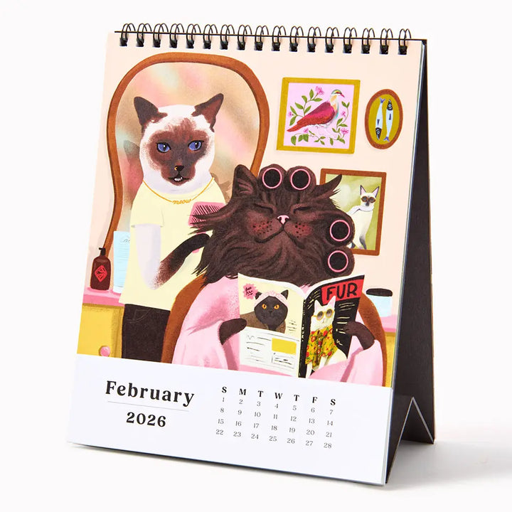 2026 Catitude Desk Calendar