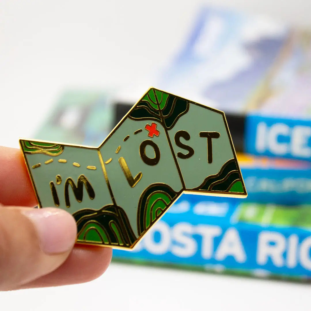 I'm Lost Map Enamel Pin