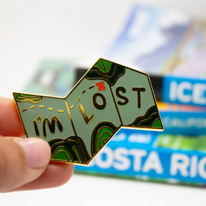 I'm Lost Map Enamel Pin
