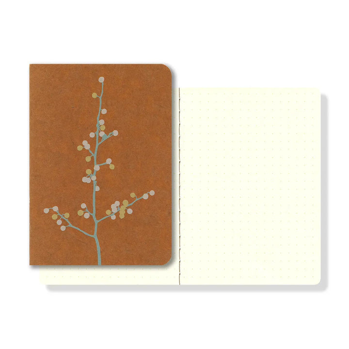 RO-BIKI Flower Branch Notebook -  Dot Grid