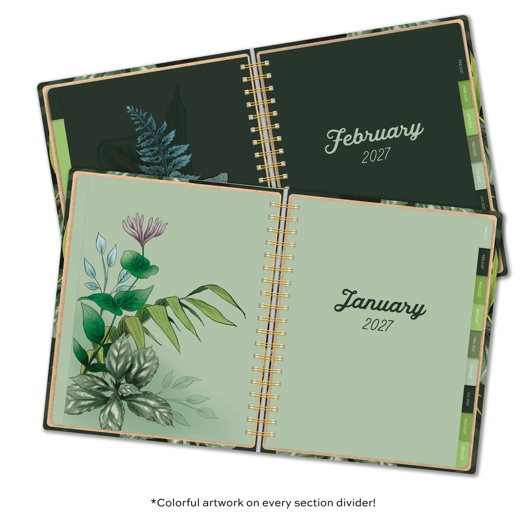 2027 Greenery High Note Deluxe Hardcover Planner