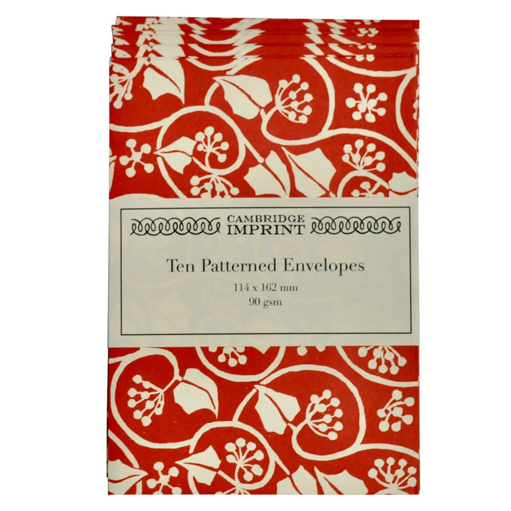 Patterned Flat Cards with Envelopes & Labels (Set of 10)