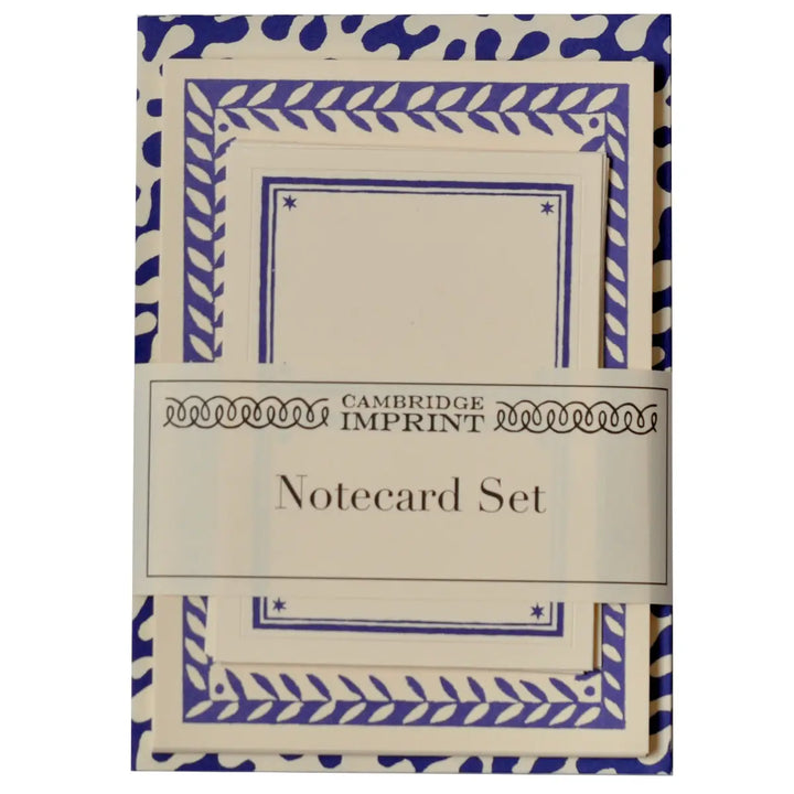 Set of Notecards and Envelopes Kelp French Ultramarine