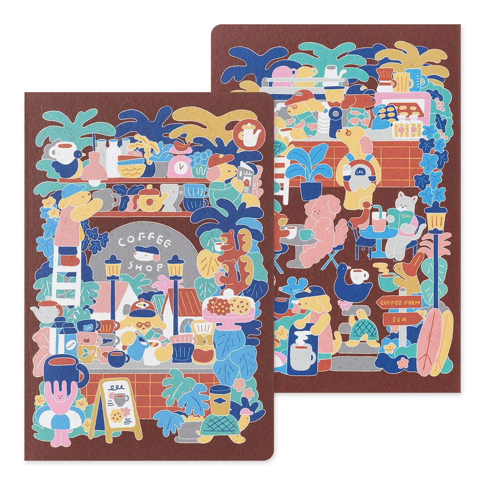 Midori Yuro Log Notebook (B6) - Coffee Shop