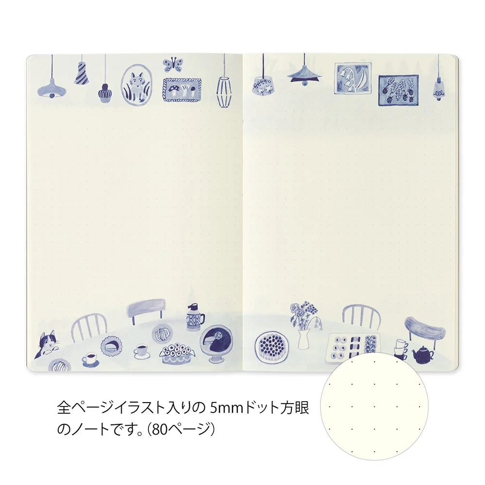 Yuro Log Notebook (B6) - Blue Nordic A