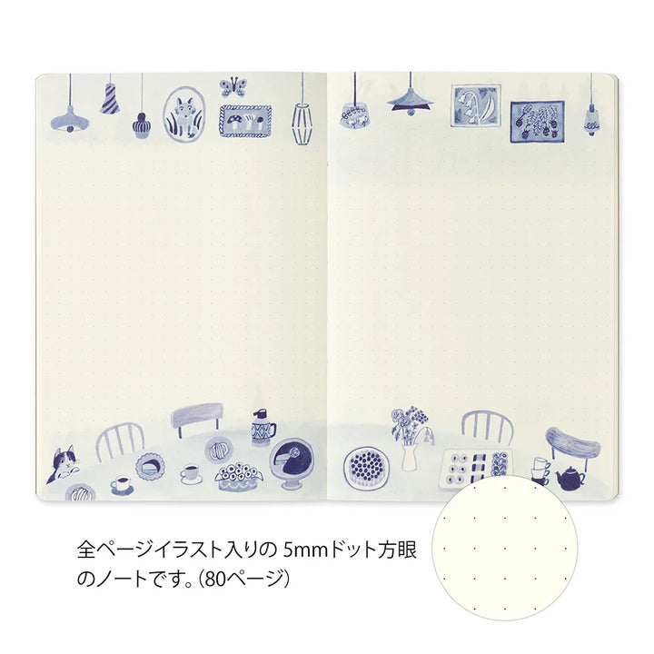 Yuro Log Notebook (B6) - Blue Nordic A