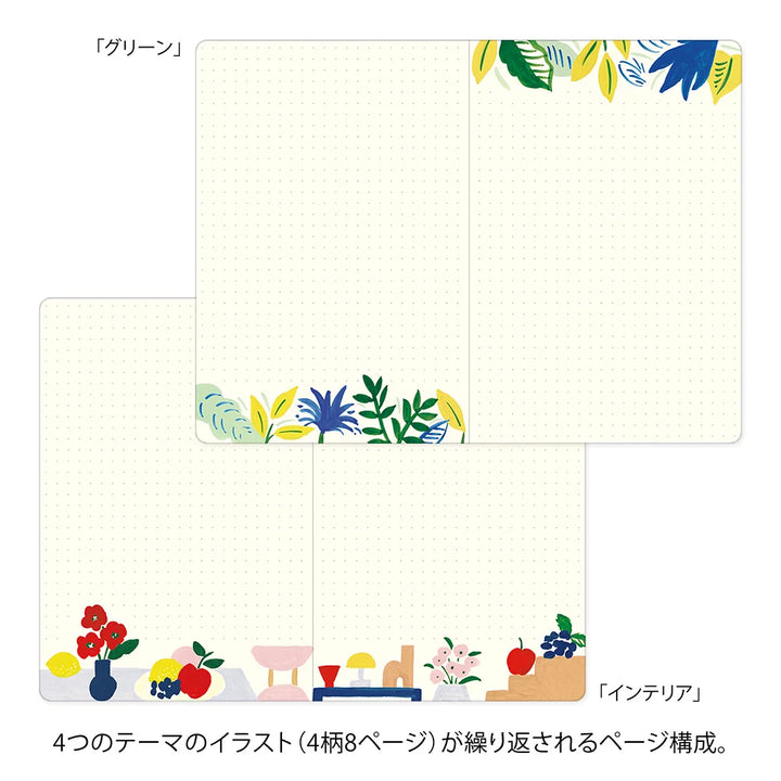 Yuro Log Notebook (B6) - Motif Textile A