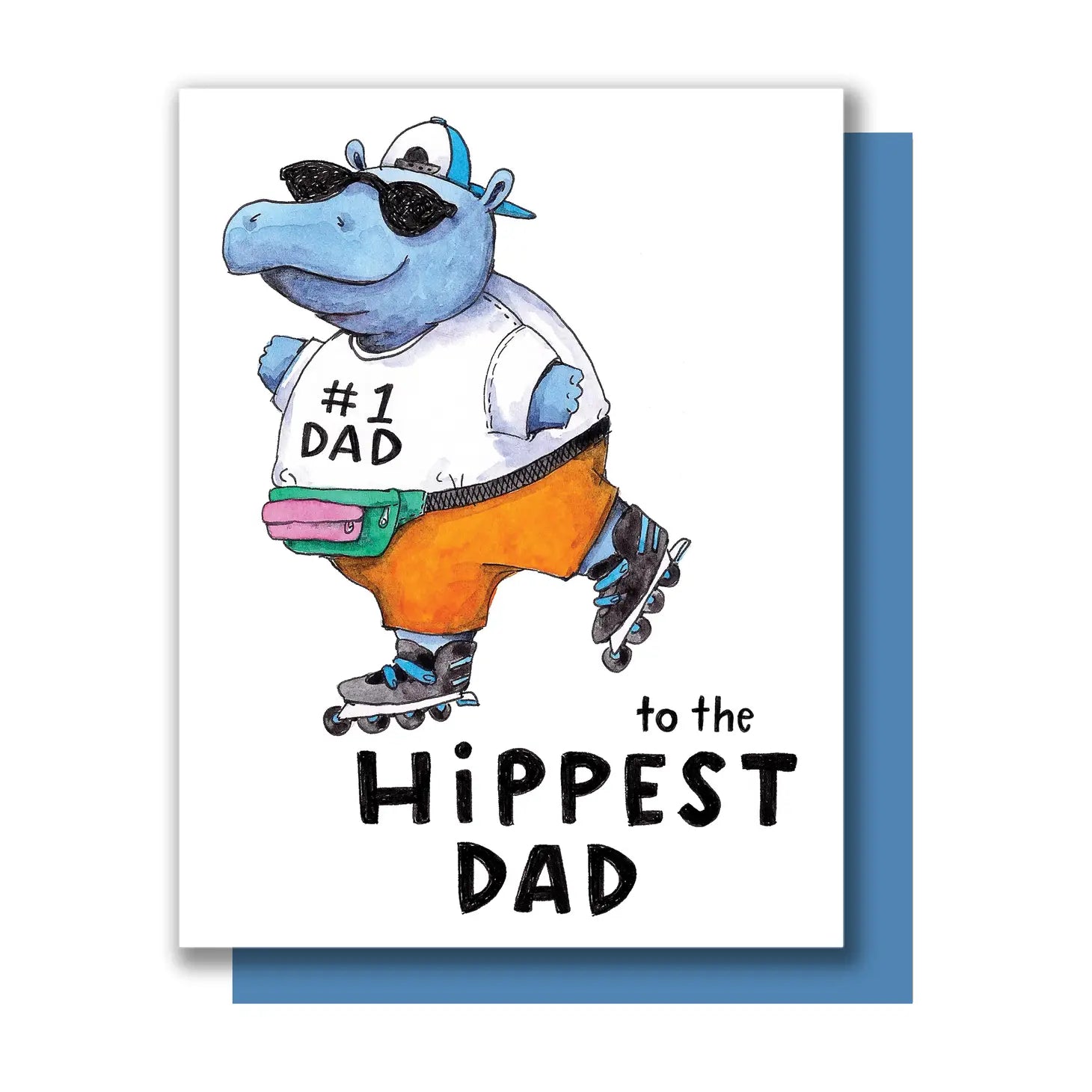 Hippo Dad Father's Card