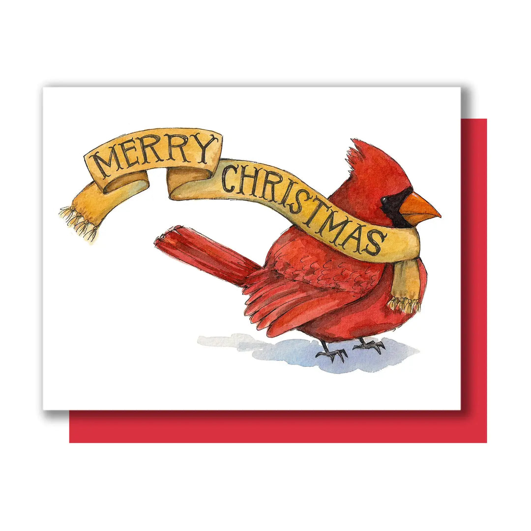 Merry Christmas Cardinal Card