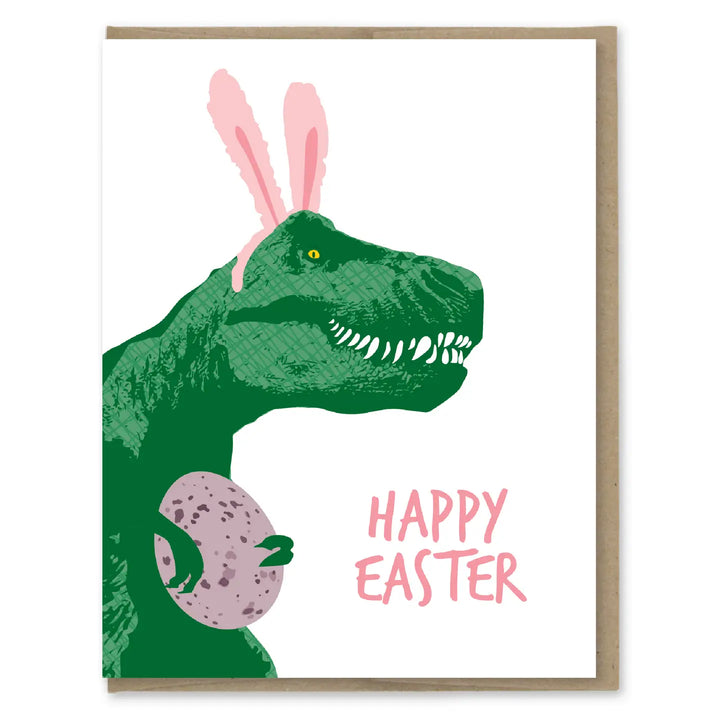 T-rex Bunny Easter Card