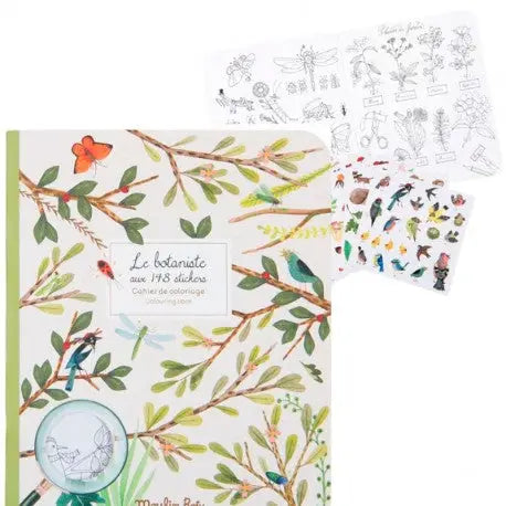 Coloring Book & Stickers - Botanist