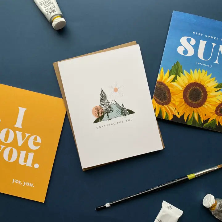Grateful For You Thank You Card
