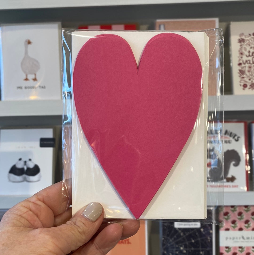 Heart Valentines and Envelopes (Set of 10)