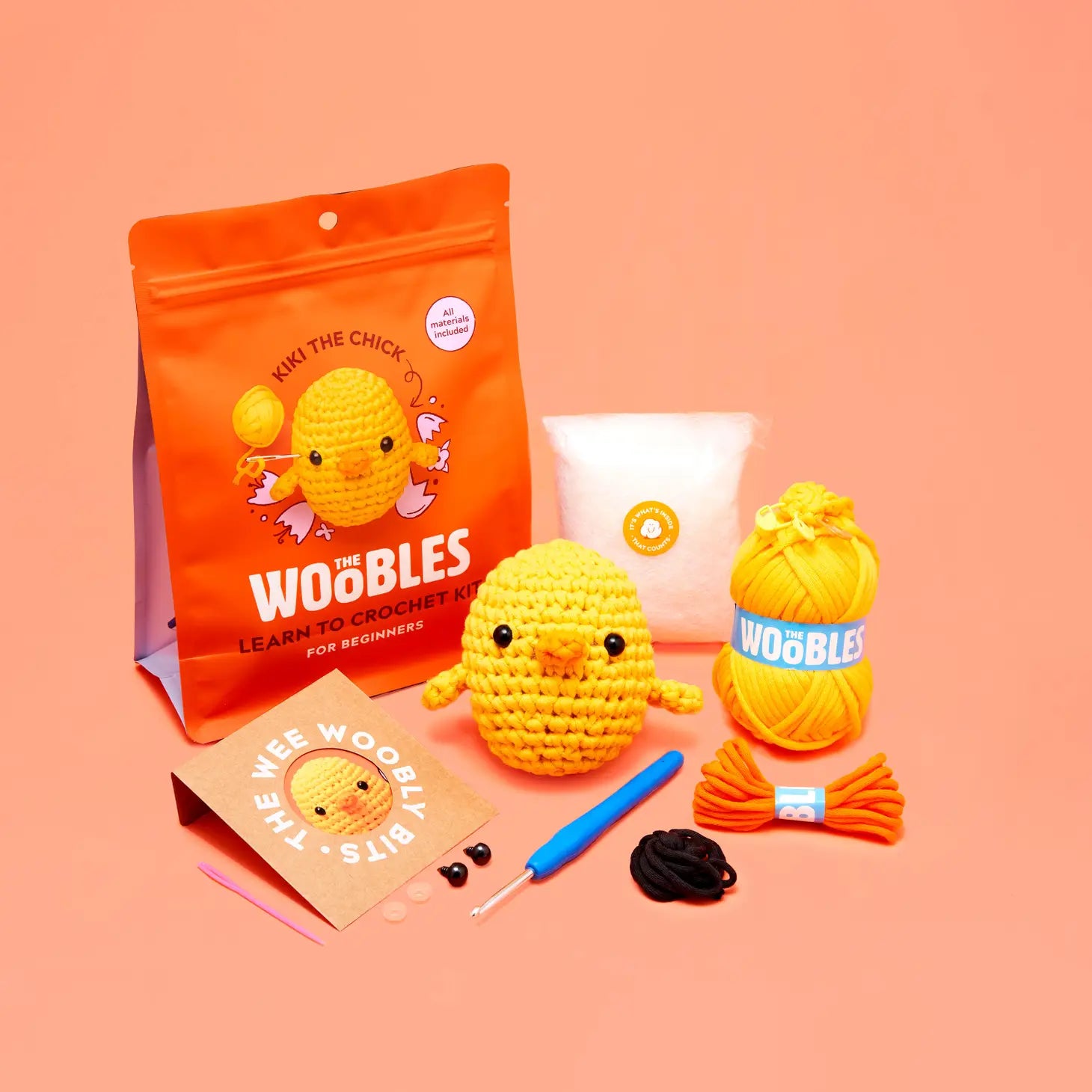 THE WOOBLES Beginner Crochet Kit! JoJo The Bunny! New!