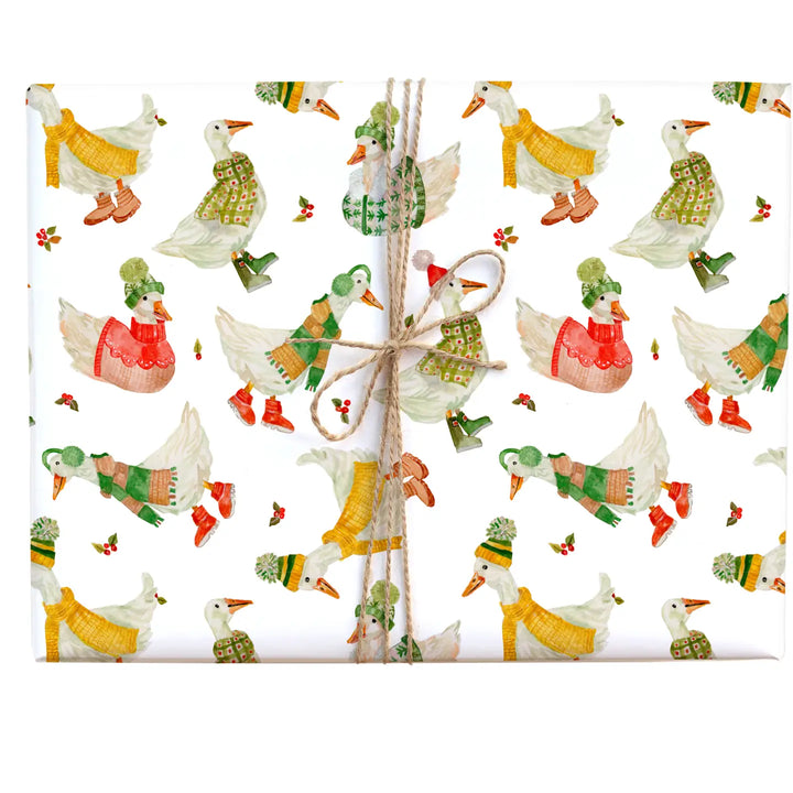 Holiday Geese Gift Wrap (Roll)