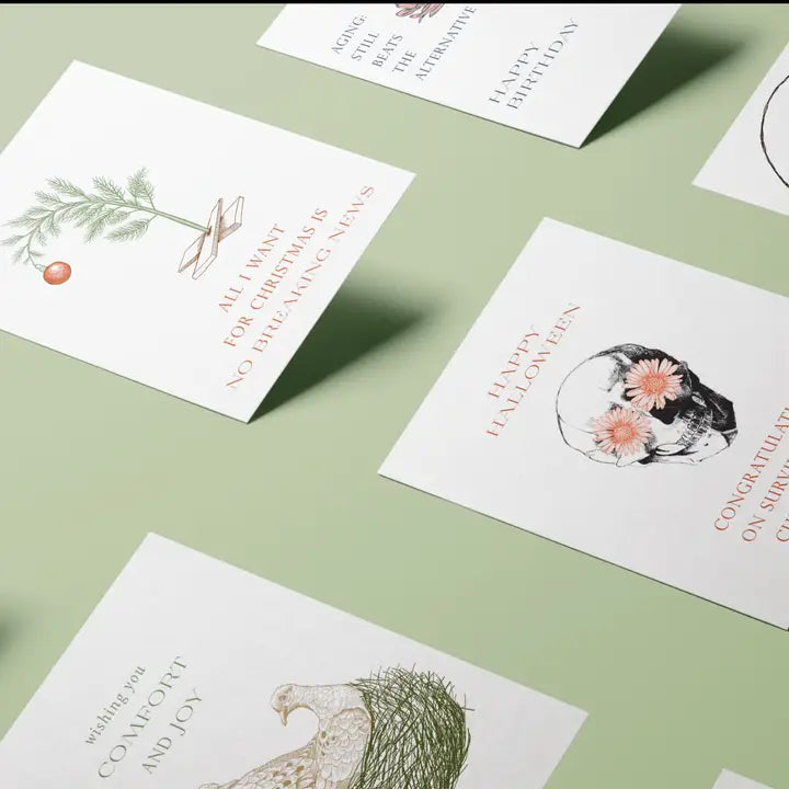 All I Want For Christmas Is No Breaking News Letterpress Greeting Card