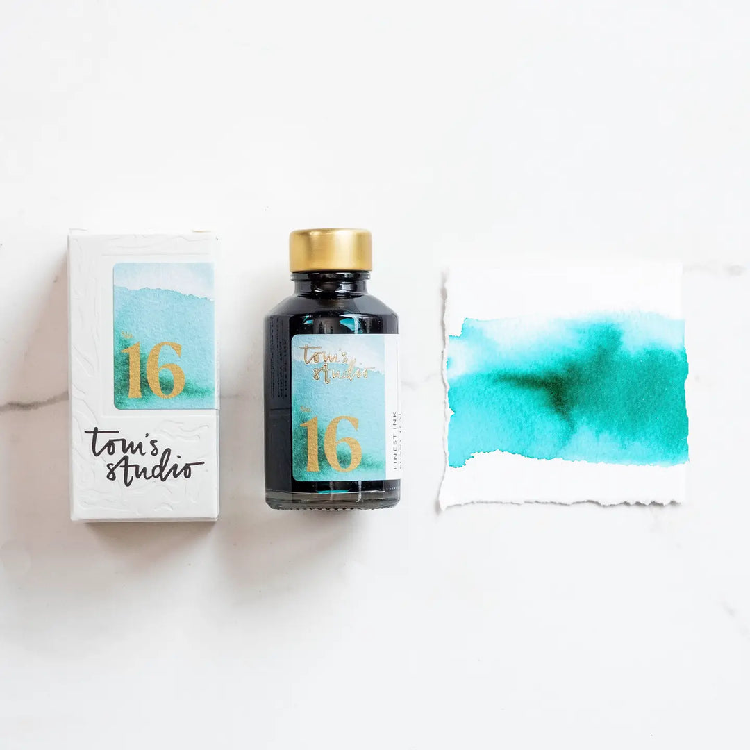 Tom's Studio Ink - 16 Sunny Teal (50ml Bottled Ink)