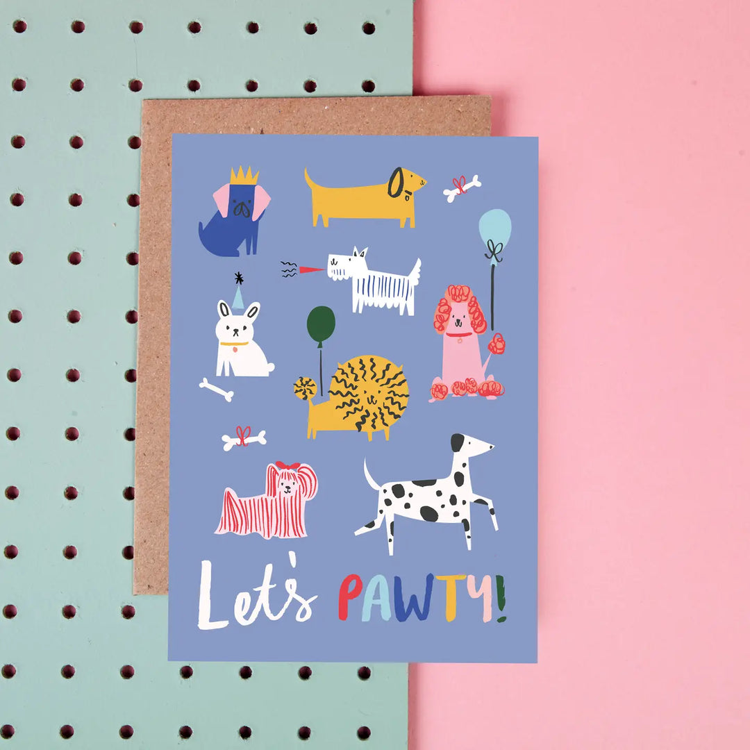 Let's Pawty Birthday Card