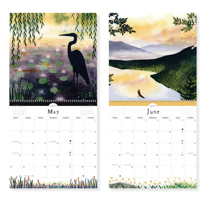 2027 Quiet Earth Wall Calendar