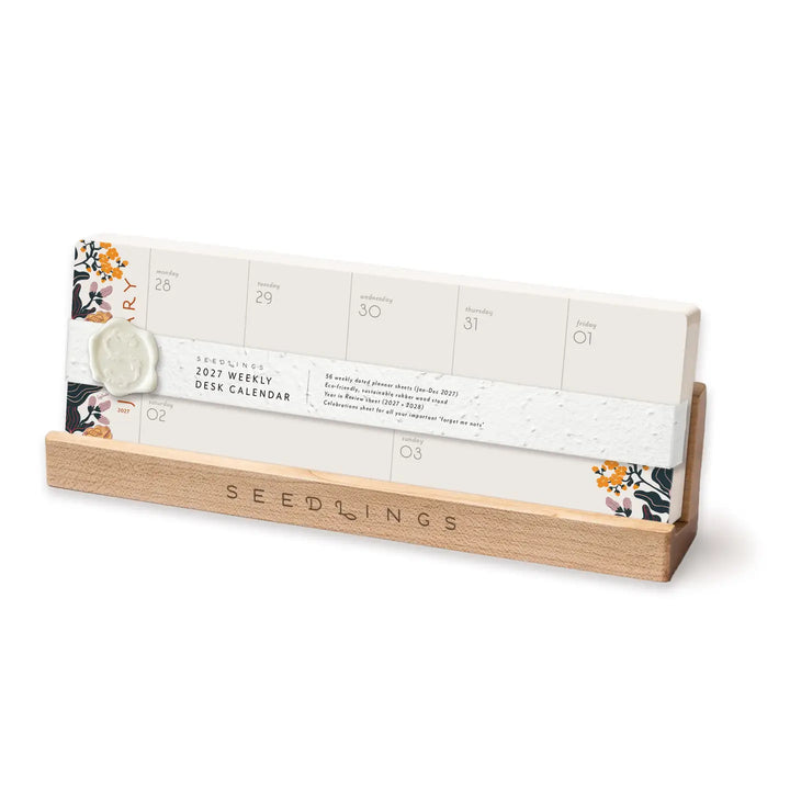 2027 Soft Days Ahead Weekly Desk Planner (Jan - Dec 2027)