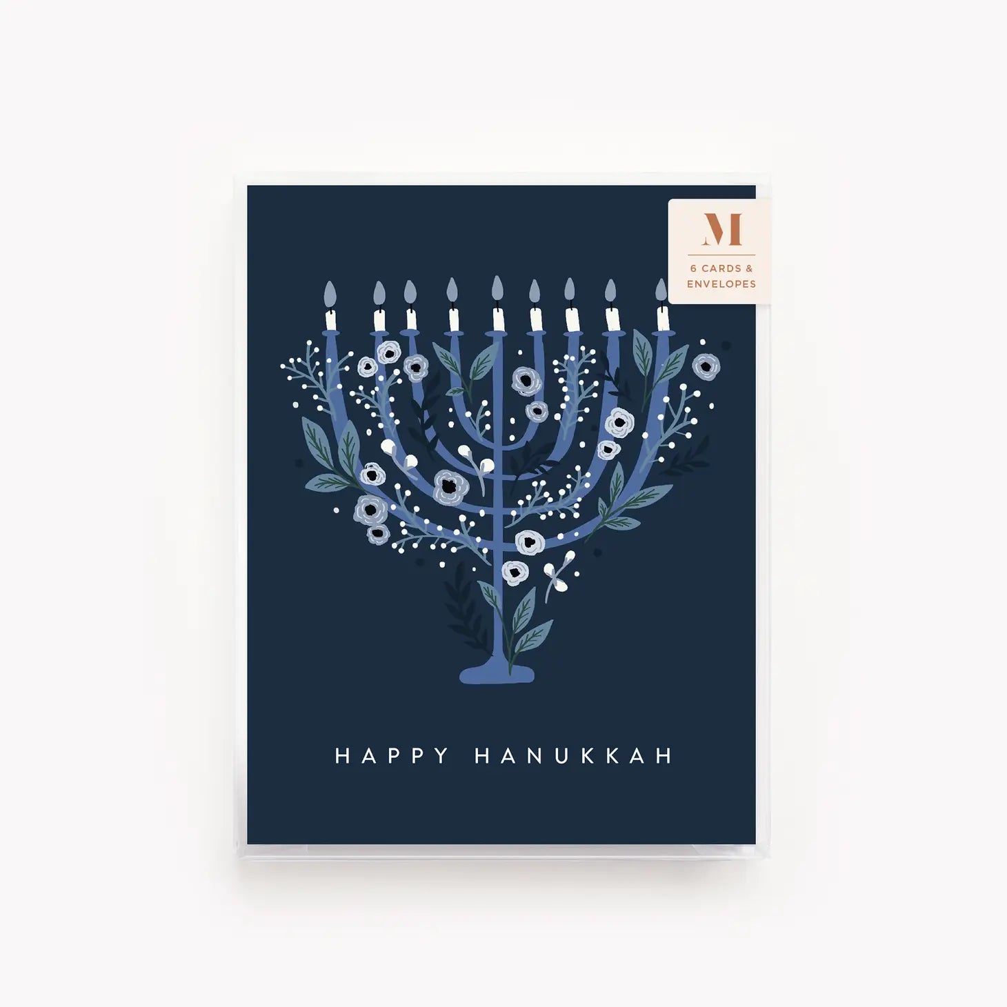 Floral Menorah Card (Box of 6)