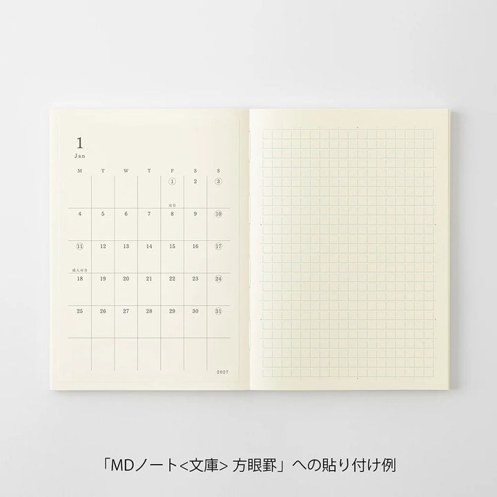 Midori MD Diary Planner Sticker 2027 (S)