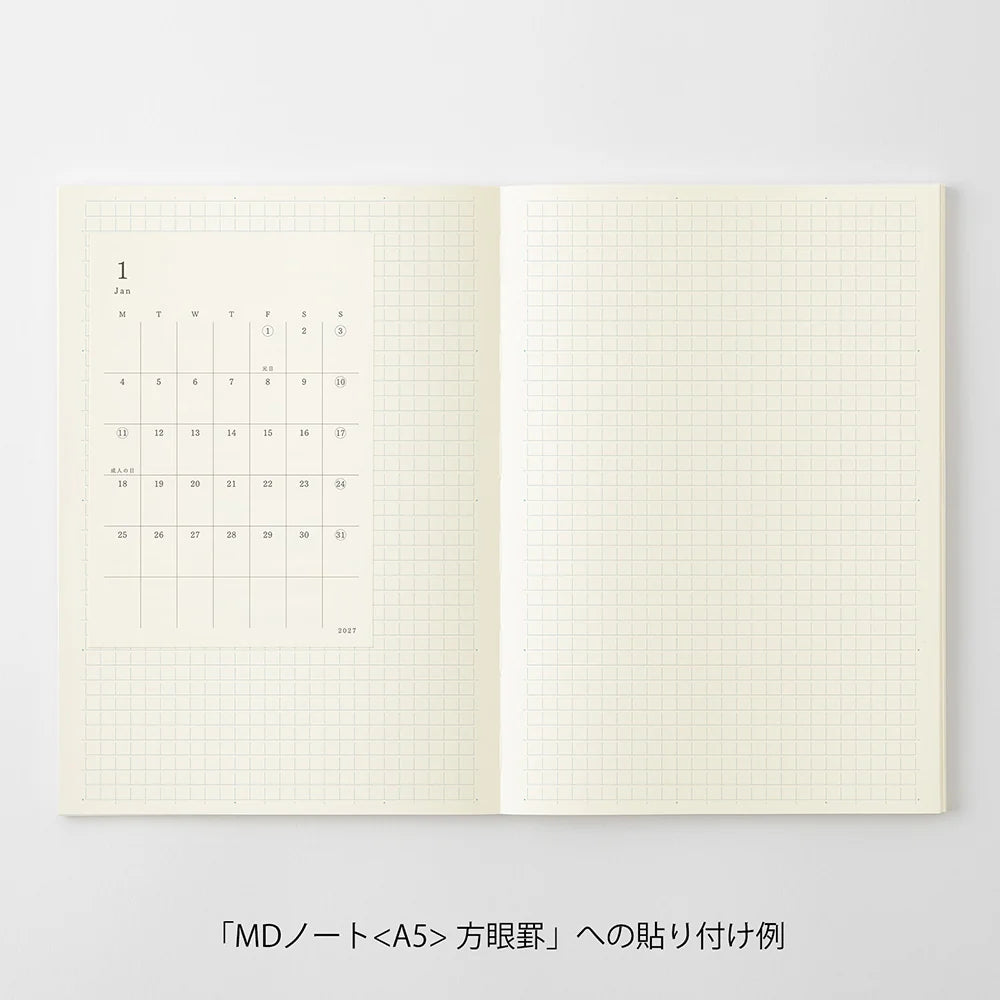 Midori MD Diary Planner Sticker 2027 (S)