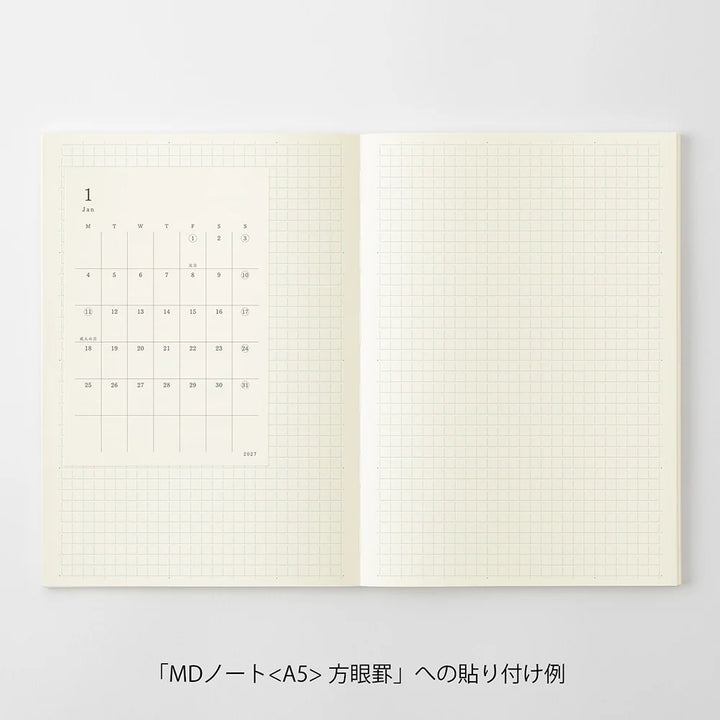 Midori MD Diary Planner Sticker 2027 (S)