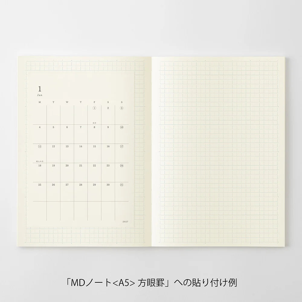 Midori MD Diary Planner Sticker 2027 (M)