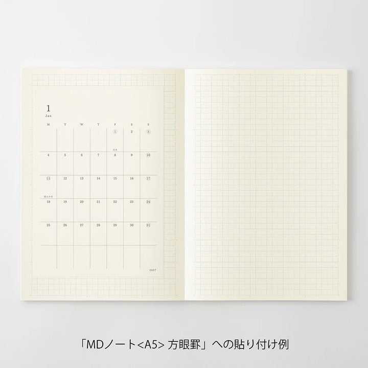 Midori MD Diary Planner Sticker 2027 (M)
