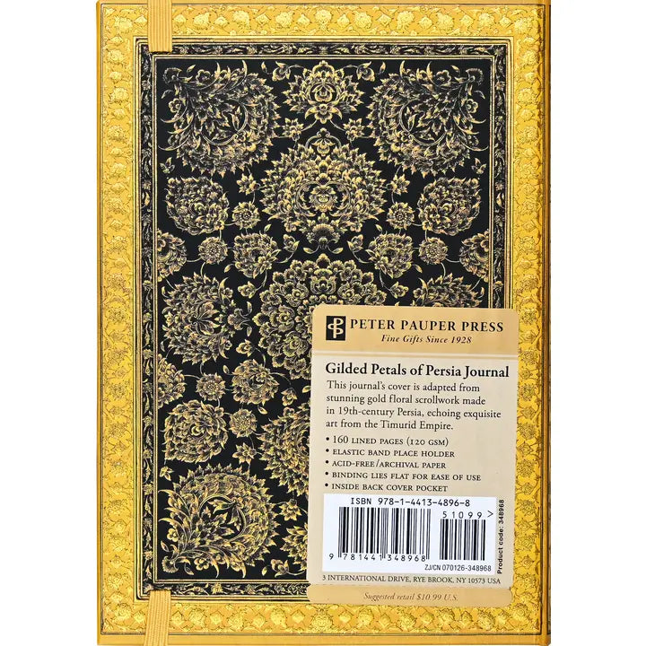 Gilded Petals of Persia Journal - Small