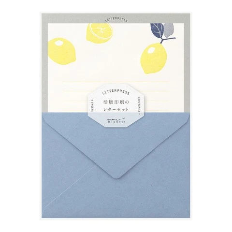 Letter Set - Letterpress Lemon