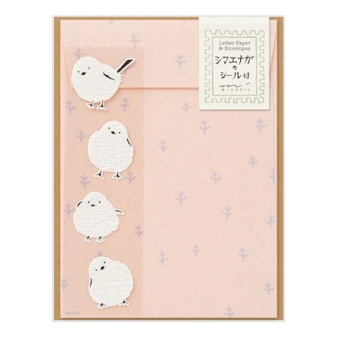 Letter Set with Stickers - Longed Tailed Tit