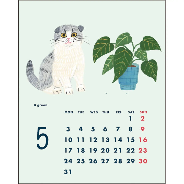2026 Cat and Kahoko Sodeyama Calendar