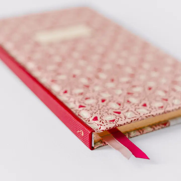 Pink Folk Pattern Pocket Journal