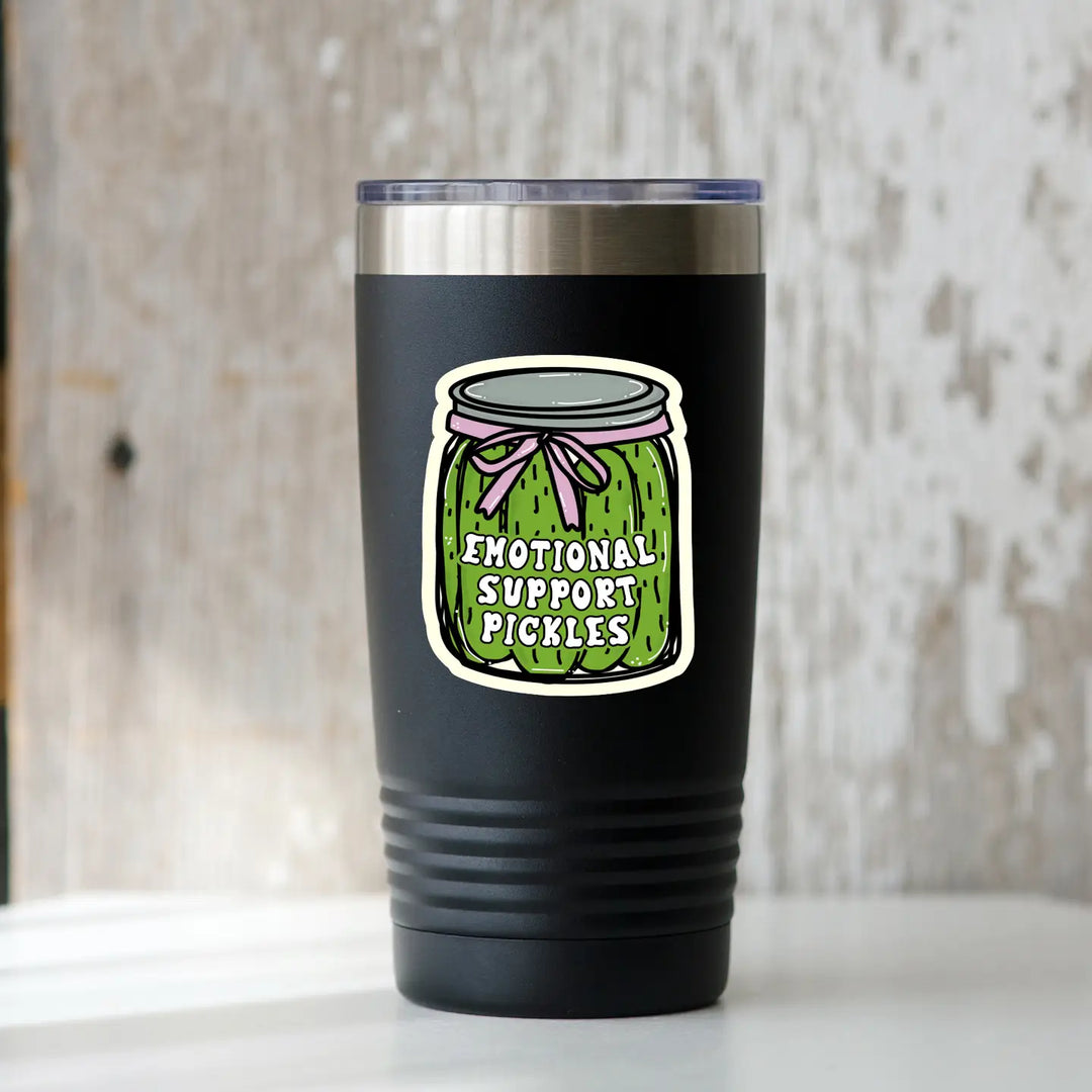 Emotional Support Pickles Sticker