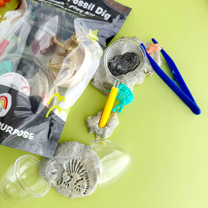 Dinosaur Fossil Dig KidDough Play Kit