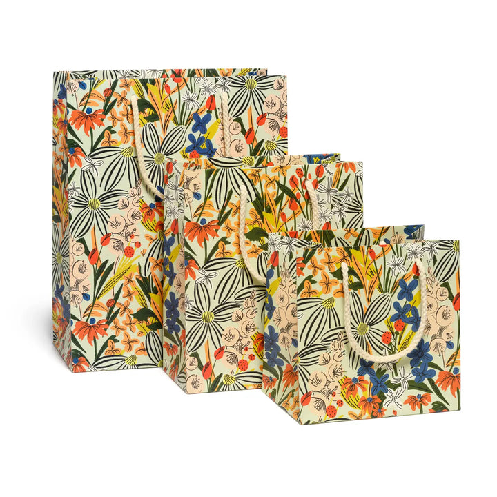 Striped Florals Gift Bags