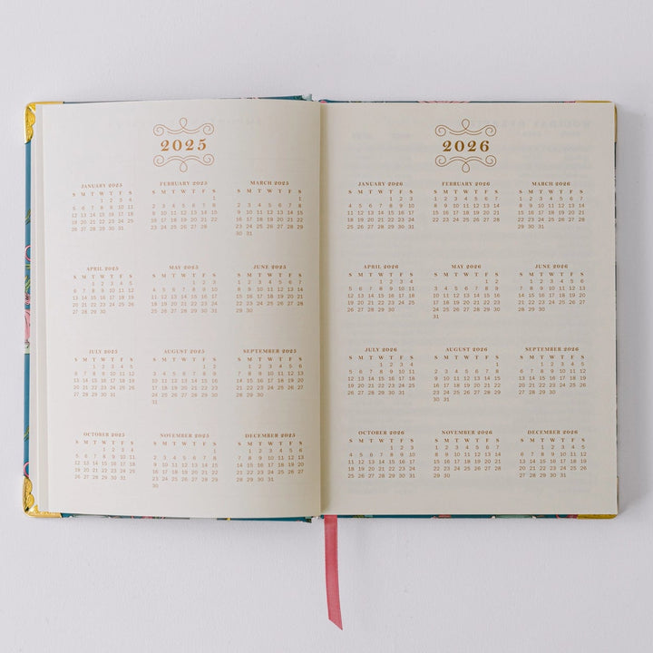 Mouse Vases 17-Month Medium Bound Planner (Aug 2025 - Dec 2026)