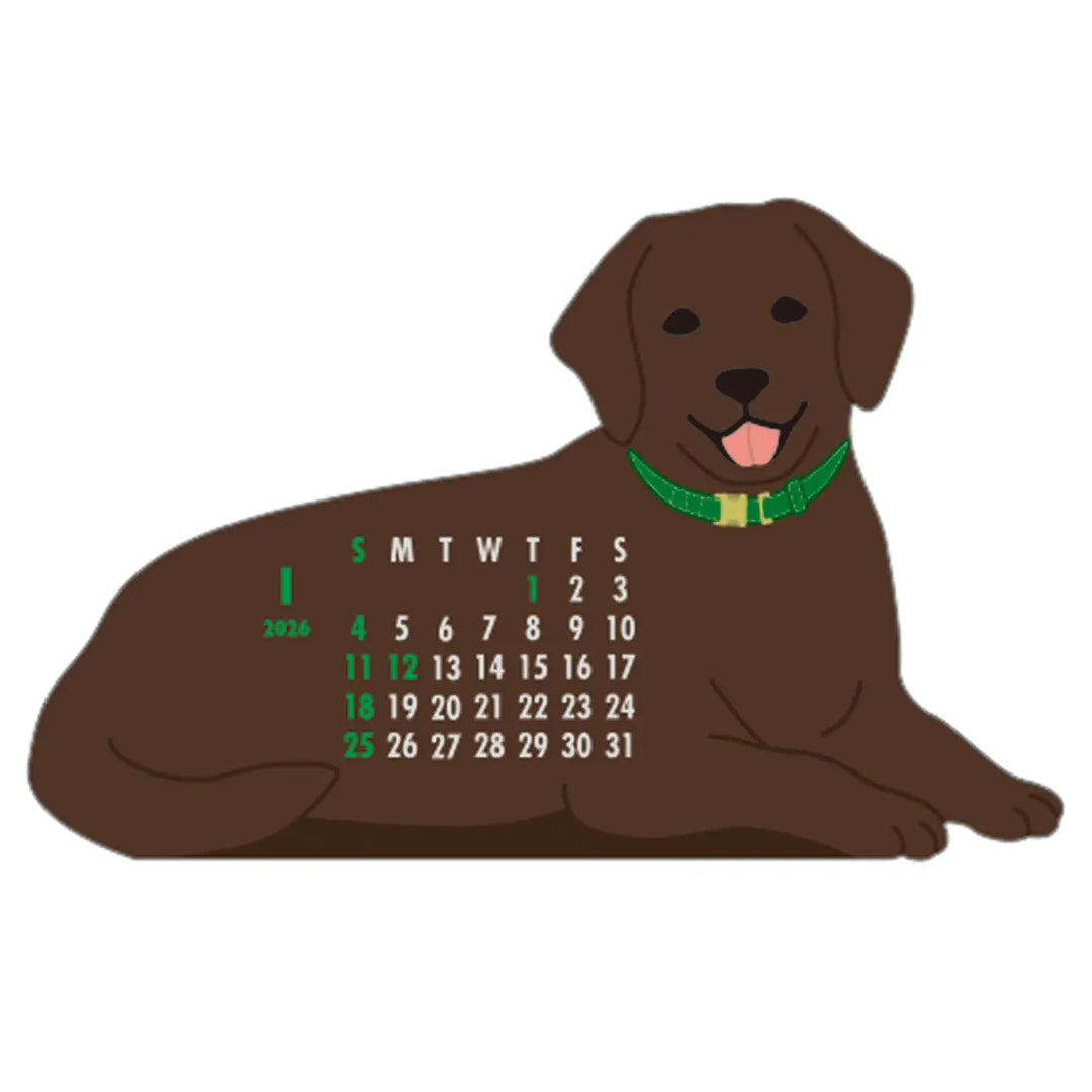 Die-Cut Retriever Calendar 2026
