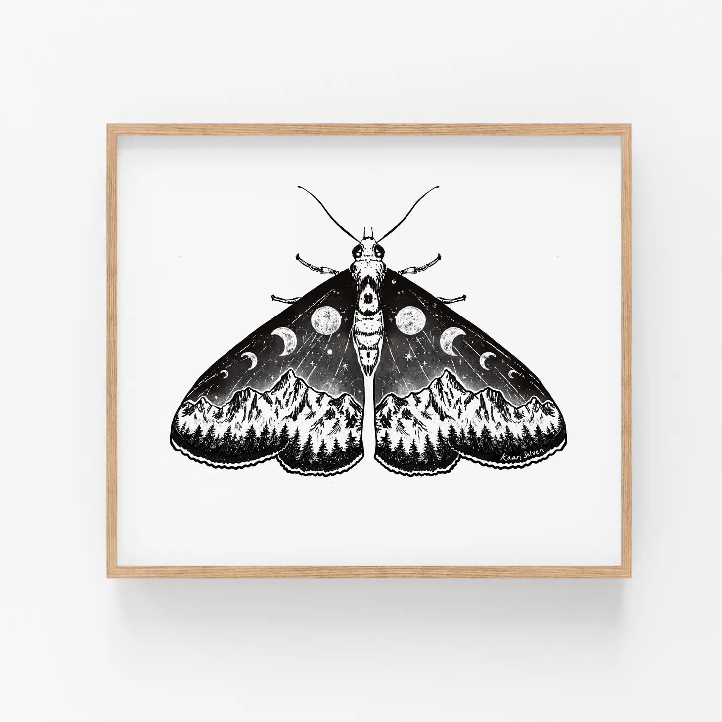 Mountain Moth Art Print - 8 x 10"