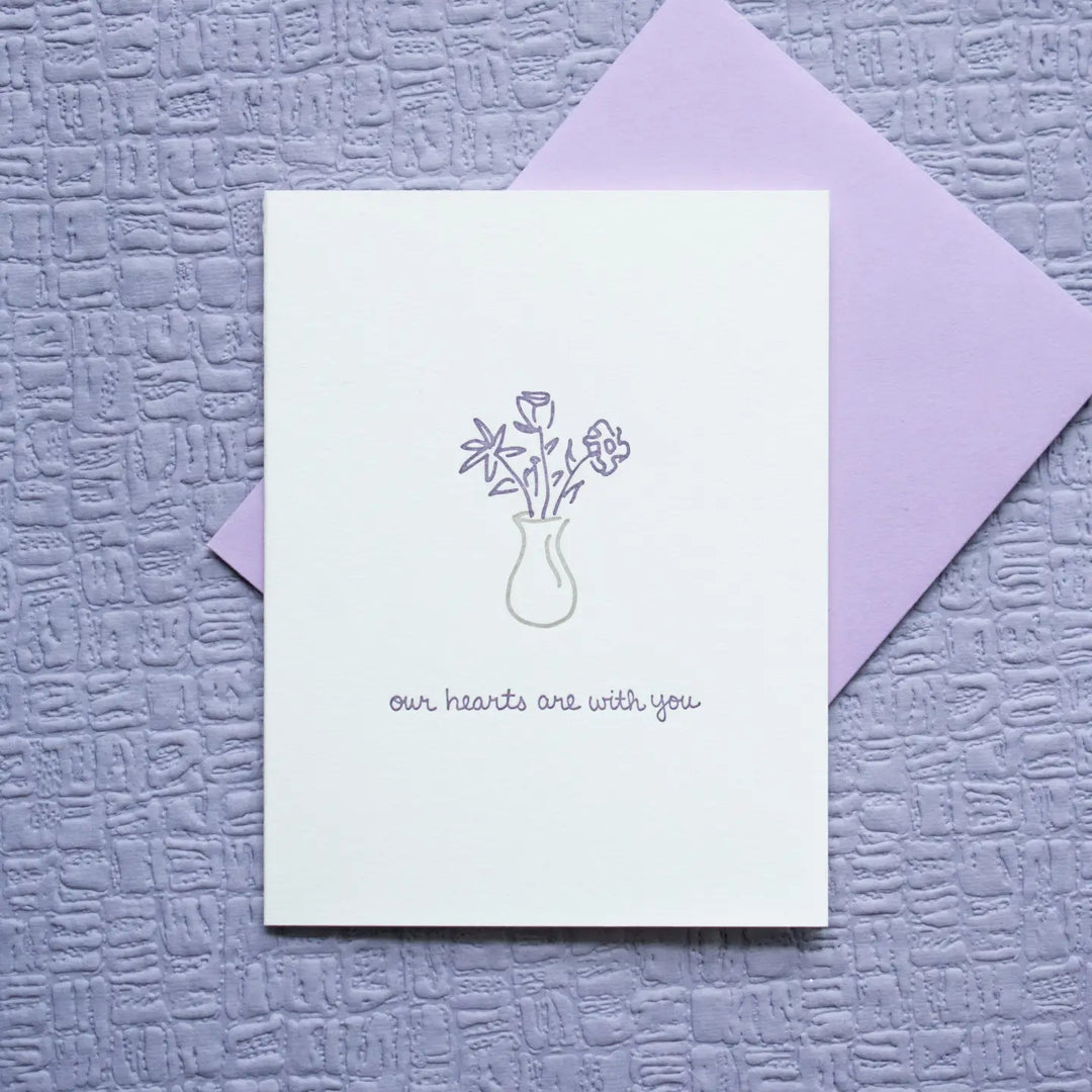 Our Hearts Are with You Greeting Card