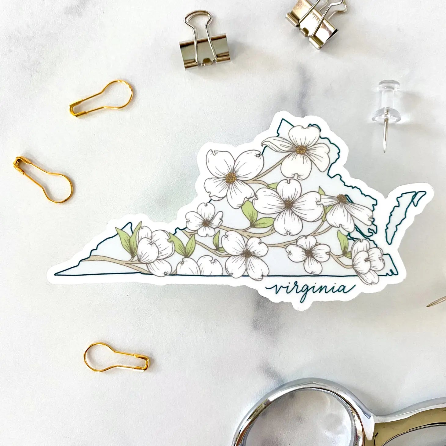 Virginia Dogwoods Fridge Magnet