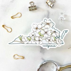 Virginia Dogwoods Fridge Magnet